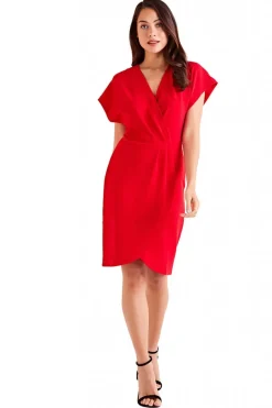 Women Mela London Wrap Front Dress