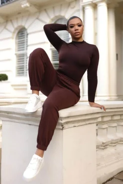 Women SETSOFRAN London Chocolate Joggers For Women