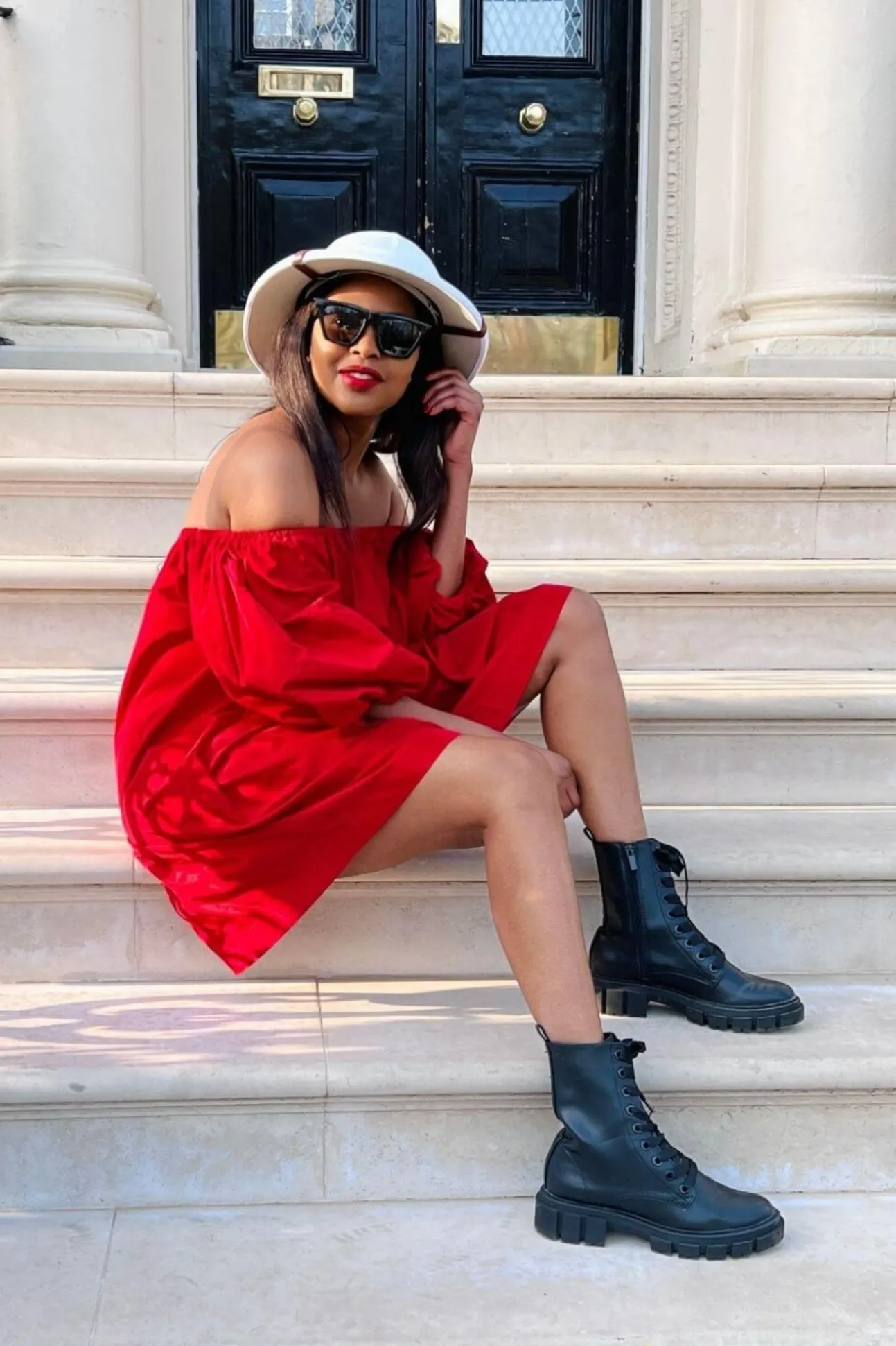 Women SETSOFRAN London Off Shoulder Dress