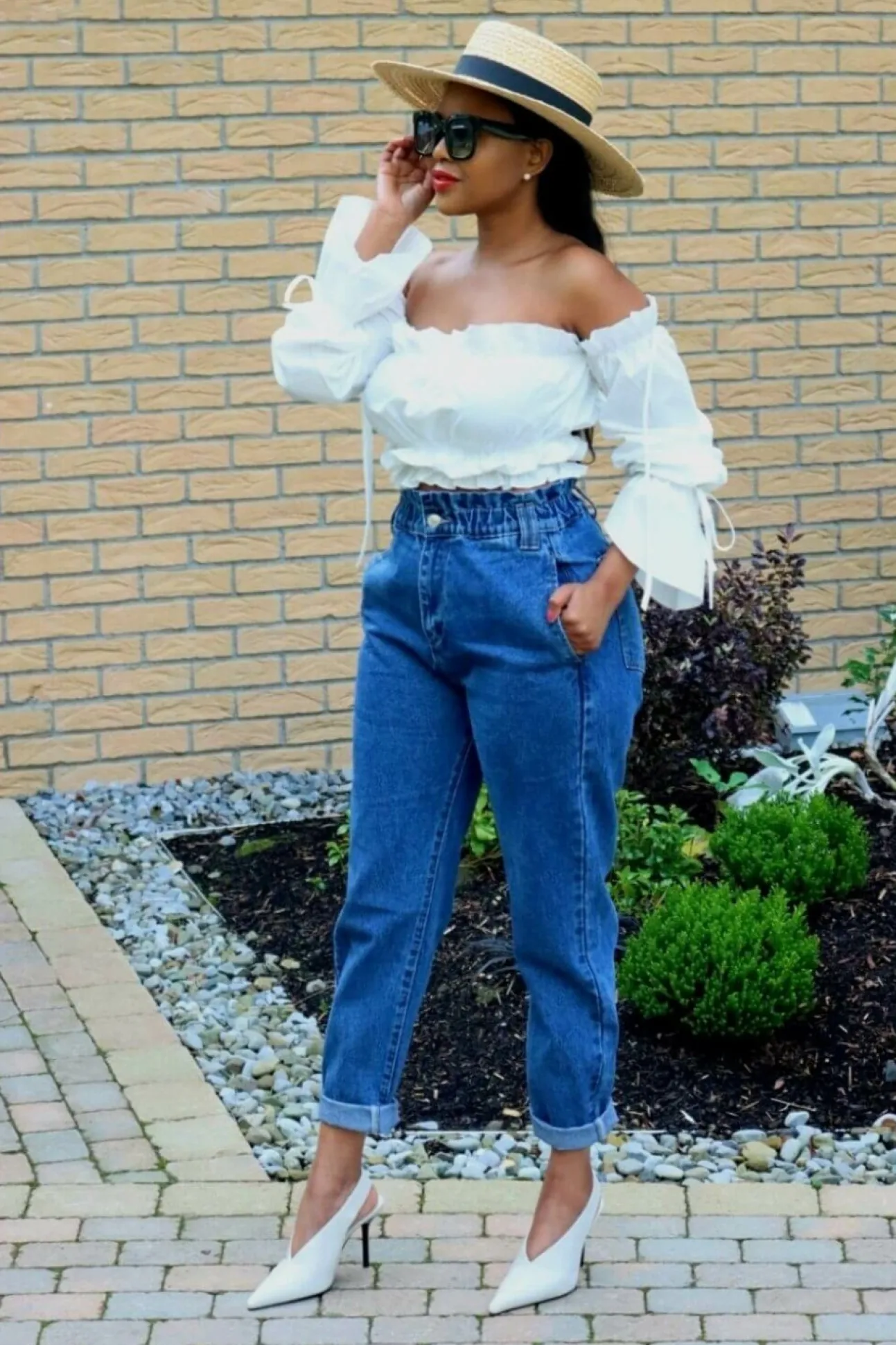 Women SETSOFRAN London Ruffle Crop Top