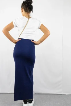 Women Signage Pencil Maxi Skirt In