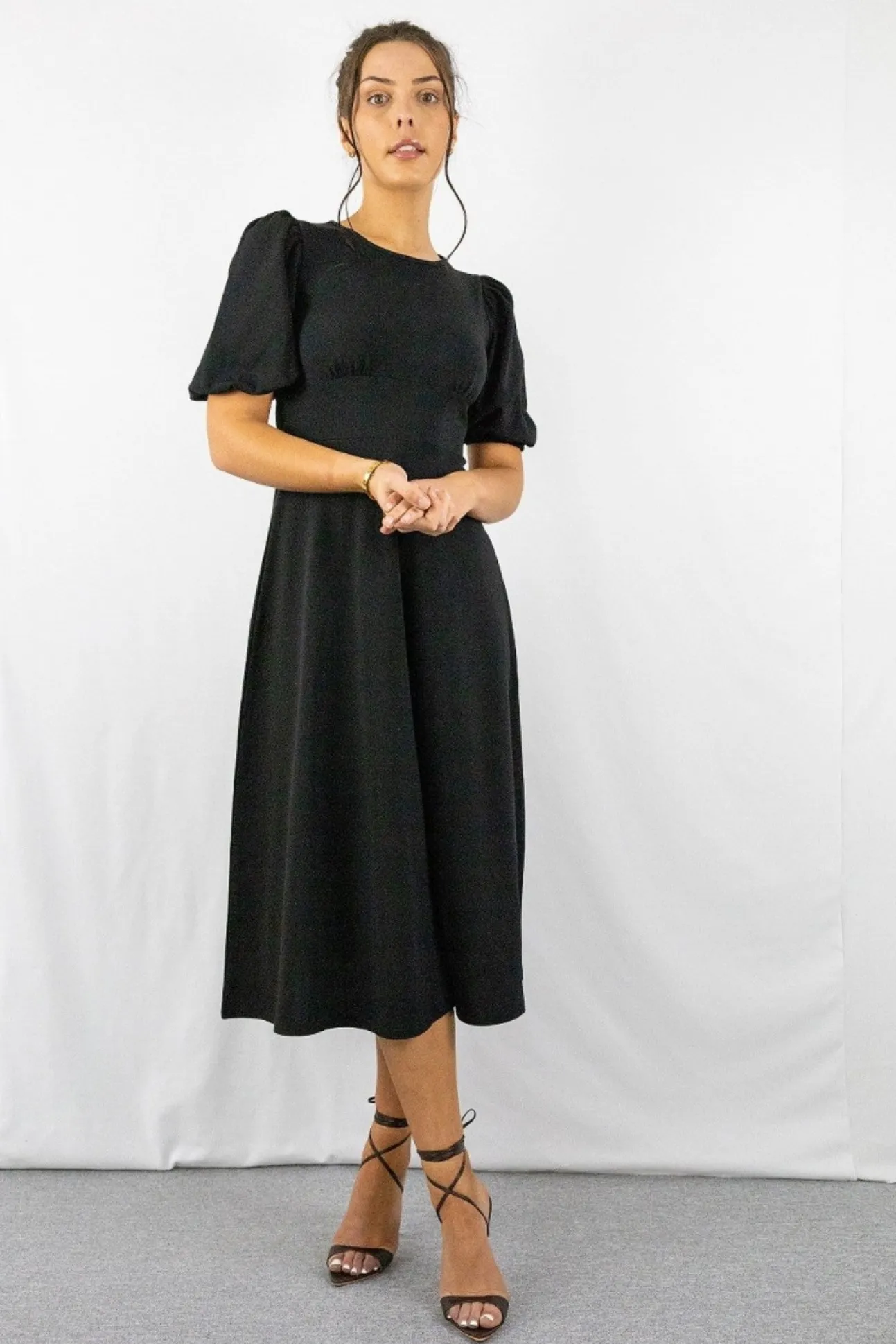 Women Signage Round Neck Mini Dress