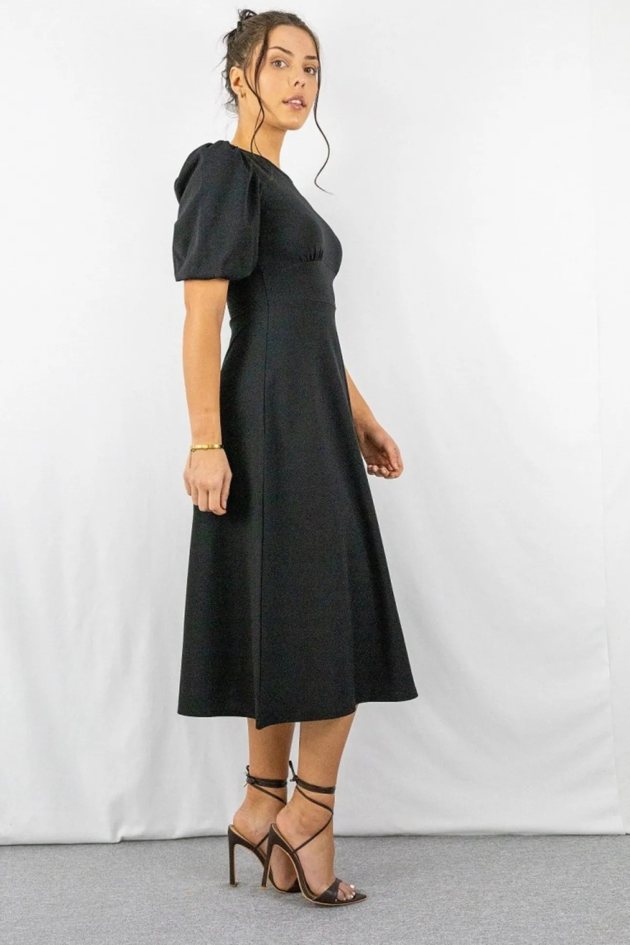 Women Signage Round Neck Mini Dress