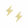 Women White Leaf Lightning Strike Earring In