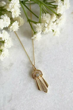 Women Wisteria London Allegra Deco Fan Necklace