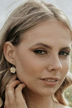Women Wisteria London Bee Coin Earrings