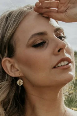 Women Wisteria London Bee Coin Earrings