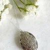 Women Wisteria London Blossom Flower Oval Locket