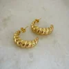 Women Wisteria London Croissant Hoop Earrings