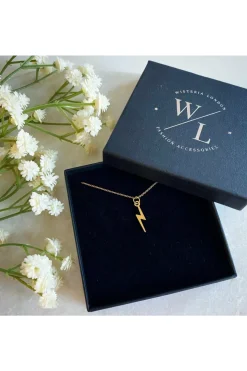 Women Wisteria London Dainty Lightning Bolt Necklace