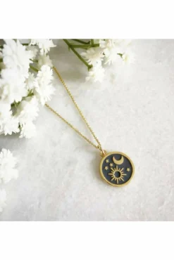 Women Wisteria London Elara Sun Moon And Star Necklace