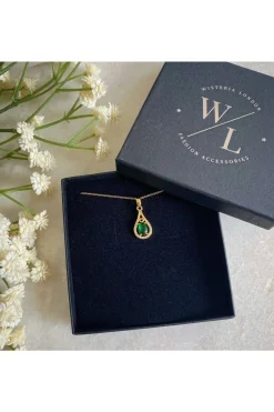 Women Wisteria London Esmeralda Teardrop Necklace