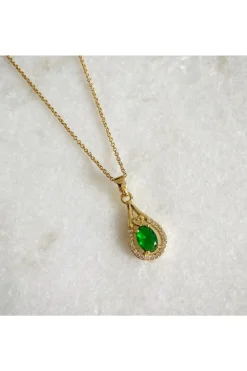 Women Wisteria London Esmeralda Teardrop Necklace