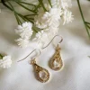 Women Wisteria London Esmeralda Clear Teardrop Earrings