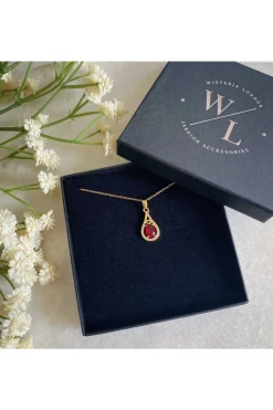 Women Wisteria London Esmeralda Teardrop Necklace