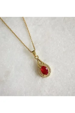 Women Wisteria London Esmeralda Teardrop Necklace