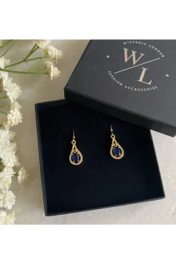 Women Wisteria London Esmeralda Teardrop Earrings