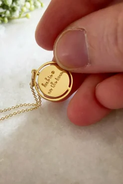 Women Wisteria London 'Luck Is On The Turn' Coin Necklace