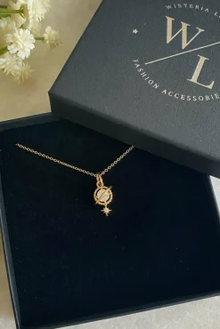 Women Wisteria London Orion Clear Planet And Star Necklace
