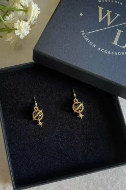 Women Wisteria London Orion Planet And Star Earrings