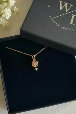 Women Wisteria London Orion Planet And Star Necklace
