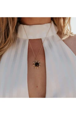 Women Wisteria London Solaris Sunburst Necklace