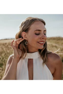 Women Wisteria London Solaris Sunburst Earrings