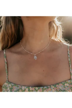 Women Wisteria London Sterling Hamsa Hand On Bobble Chain