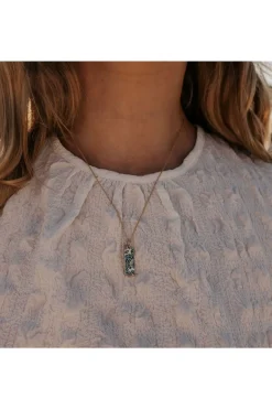 Women Wisteria London Tide Gold Enamel Necklace