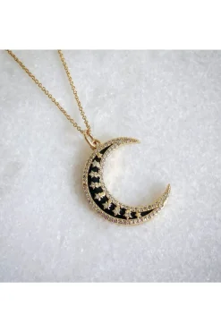 Women Wisteria London Twilight Moon Cz Necklace