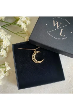 Women Wisteria London Twilight Moon Cz Necklace