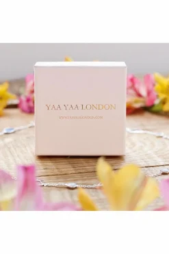 Women Yaa Yaa London Agate 'Hold On' Rose Quartz Gemstone Statement Earrings