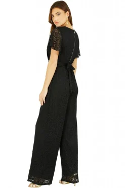 Women Yumi Angel Sleeve Lace Jumpsuit With Pockets
