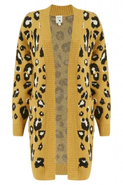 Women Yumi Animal Intarsia Long Cardigan