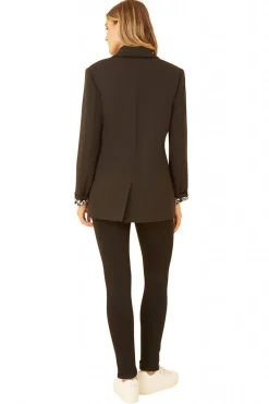 Women Yumi Blazer With Leopard Print Lining