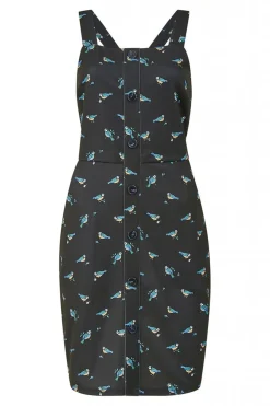 Women Yumi Blue Tit Dungaree Dress