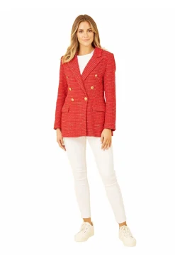 Women Yumi Boucle Fitted Blazer