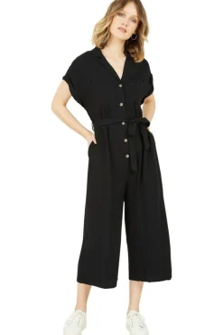 Women Yumi Button Up Linen Jumpsuit