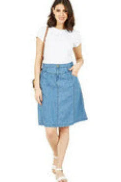 Women Yumi Chambray Skirt