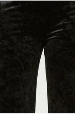 Women Yumi Crinkle Velvet Trousers With Pocket
