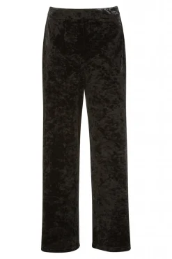 Women Yumi Crinkle Velvet Trousers With Pocket