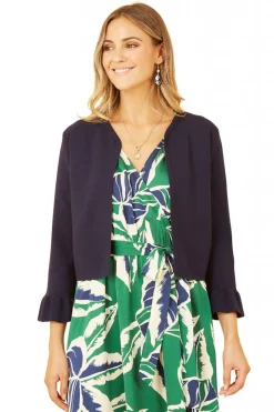 Women Yumi Cropped Cardigan With Bell Sleeves