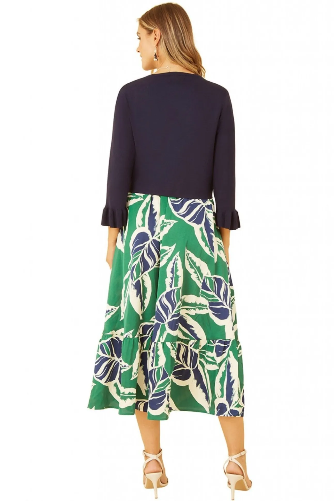 Women Yumi Cropped Cardigan With Bell Sleeves