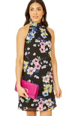 Women Yumi Floral Halter Neck Mini Dress