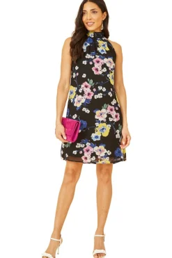 Women Yumi Floral Halter Neck Mini Dress