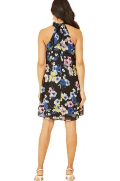 Women Yumi Floral Halter Neck Mini Dress
