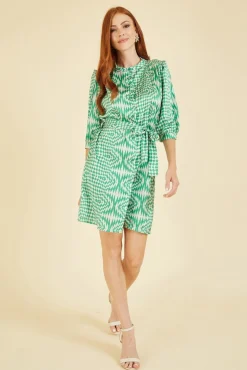 Women Yumi Geo Print Shirt Dress