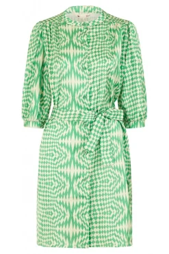 Women Yumi Geo Print Shirt Dress
