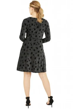 Women Yumi Glitter Star Wrap Dress