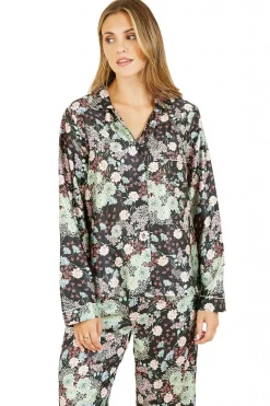 Women Yumi Japanese Floral Satin Pyjamas